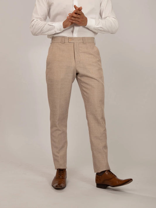 Men’s Beige Tailored Pants