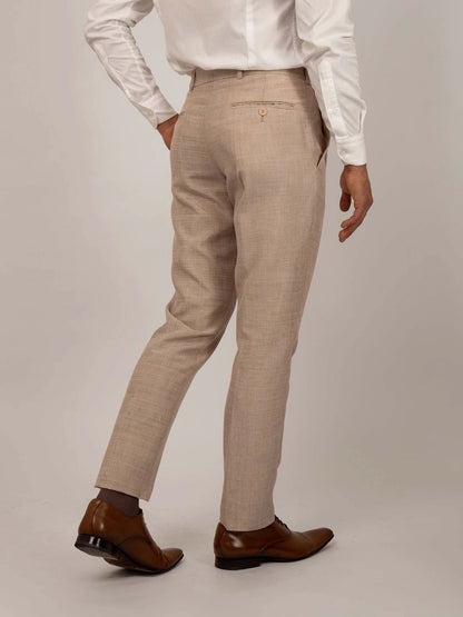 Men’s Beige Tailored Pants