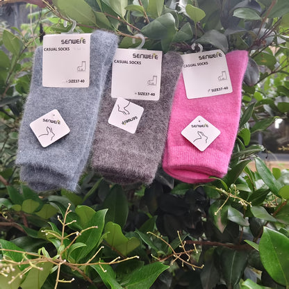 3 Paia di Calzini Autunnali e Invernali da Donna, Calze a Mezza Gamba da Donna, Spesse e Calde in Autunno e Inverno, Calze Tinta Unita e Design Versatile per il Pendolarismo! Calzini Antifreddo e Morbidi per Autunno e Inverno!, Calze Lunghe da Donna