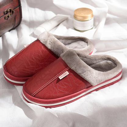 Pantofole da interni invernali da uomo CYFMYD - Caldo, imbottito, suola spessa, punta rotonda, suola esterna TPR antiscivolo, calzature per la casa confortevoli per il tempo freddo, pantofole da casa