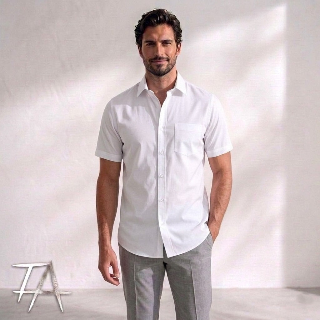 Men’s White Casual Shirt