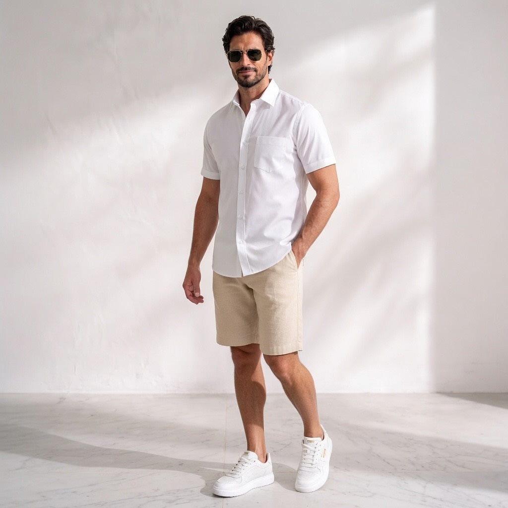 Men’s White Casual Shirt