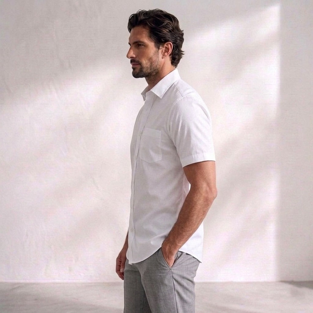 Men’s White Casual Shirt