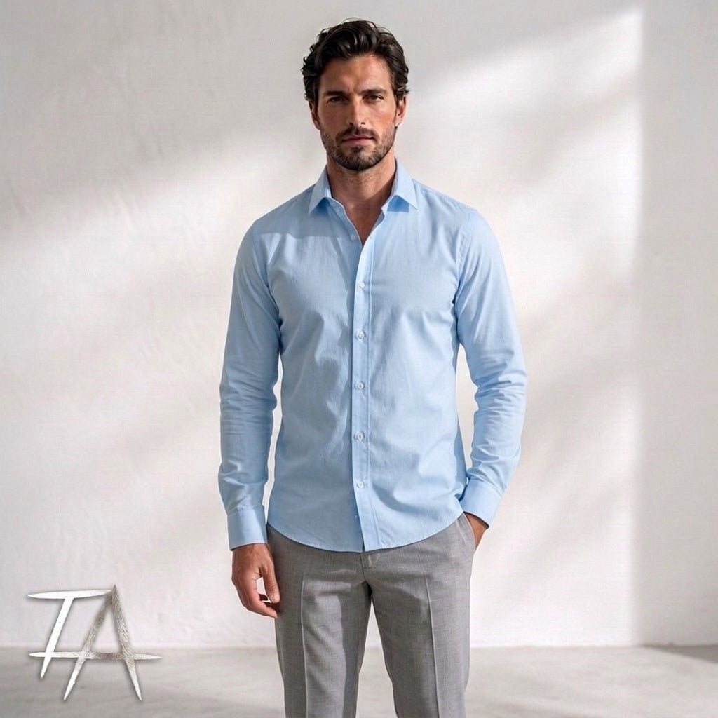 Men’s  Mandarin Collar Shirt