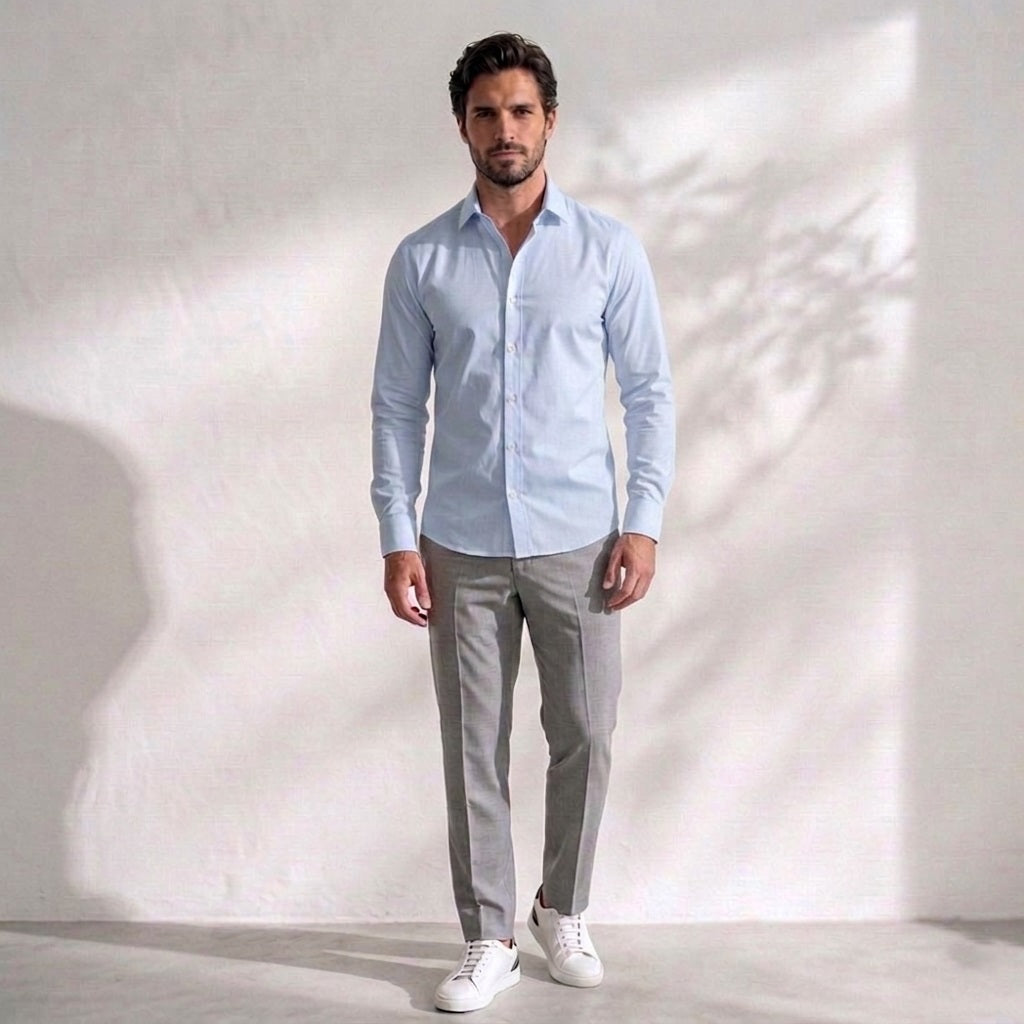 Men’s  Mandarin Collar Shirt