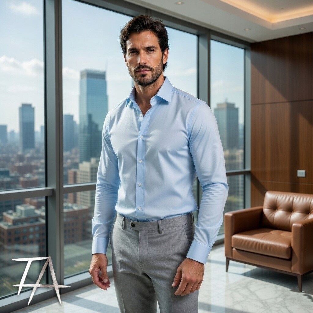 Men’s  Mandarin Collar Shirt