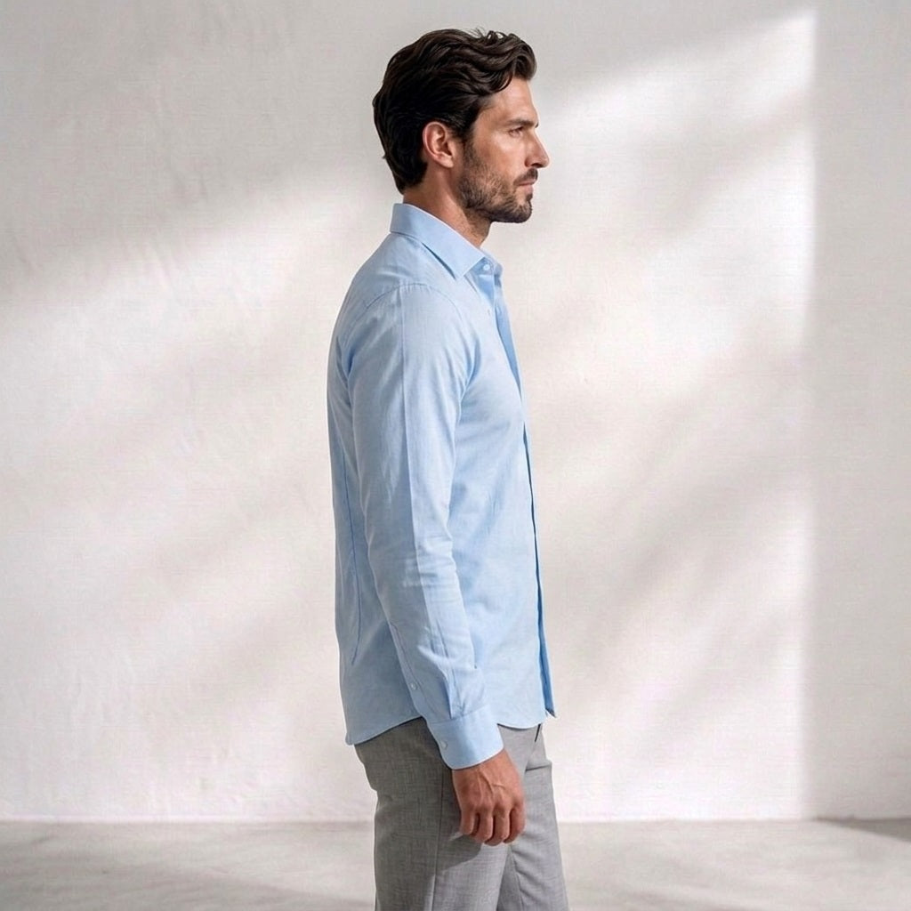 Men’s  Mandarin Collar Shirt