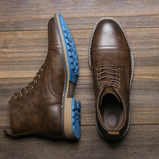 Stivaletti Oxford da uomo Stivaletti con punta a punta Scarpe eleganti da esterno per matrimoni in ufficio