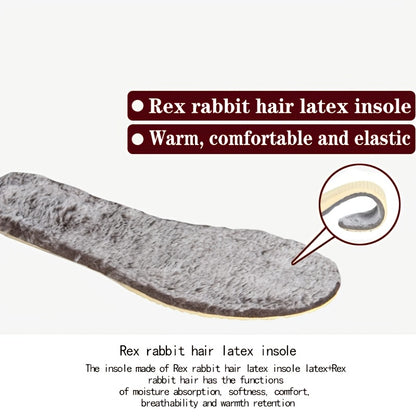 Scarpe in pile calde da uomo, comode stivali antiscivolo per la neve, inverno