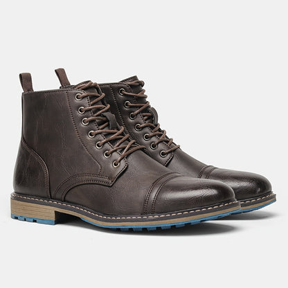 Stivaletti Oxford da uomo Stivaletti con punta a punta Scarpe eleganti da esterno per matrimoni in ufficio