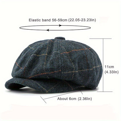 Linea - Cappello vintage britannico in lana per uomo