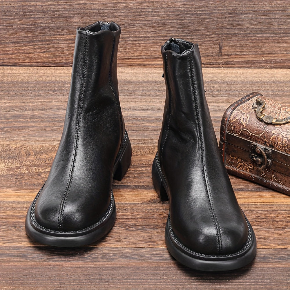 Nuove Stivali Sottili da Donna per Autunno e Inverno con Suola Spessa, Stivali Cilindrici Dritti 3429