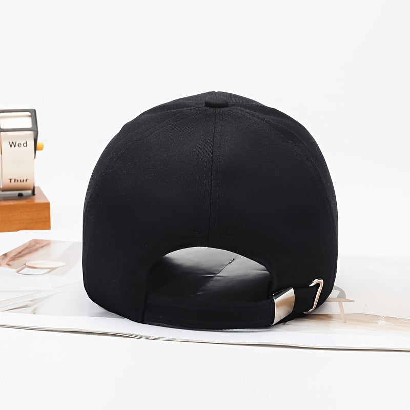 Linea - Cappellino da baseball con visiera curva classico, versatile e alla moda, con ricamo