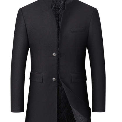 Linea Uomo+ Elegance - Giacca Invernale Uomo - Slim Fit con Collo Alto, Lunghezza a Metà Coscia, Chiusura Frontale a Bottoni