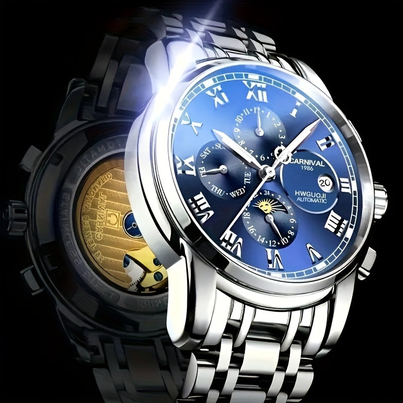 Orologio Sportivo Multifunzionale di Lusso per Uomo [I&W Carnival], Orologio Meccanico Automatico Impermeabile Casual, Regalo da Festival