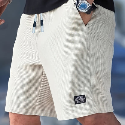 Pantaloncini Casual Leggeri Uomo con Cintura Regolabile - Pantaloncini Estivi in Poliestere Leggero per Spiaggia, Palestra e Outdoor - Pantaloni Sportivi Asciugatura Rapida per Nuoto, Attività Ricreative, Costume da Bagno, Design Sportivo e Resistente