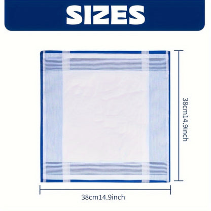 12-Pack di eleganti fazzoletti bianchi - Morbidi, assorbenti e resistenti per matrimoni, eventi formali, uso quotidiano - Perfetti per donne e uomini - Confezione a prezzo basso per occasioni speciali e regali, accessori per matrimoni, stile sofisticato,