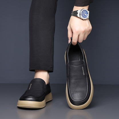 1 Paio di Scarpe da Uomo Slip-On Moccasins - Scarpe Casual Leggere con Suola Morbida e Punta Rotonda, Colorazione Marrone e Beige, Perfette per Abbigliamento Casual e Attività All'Aperto, Regalo Ideale per Uomini, Calzature Comode per Tutti i Giorni, Desi