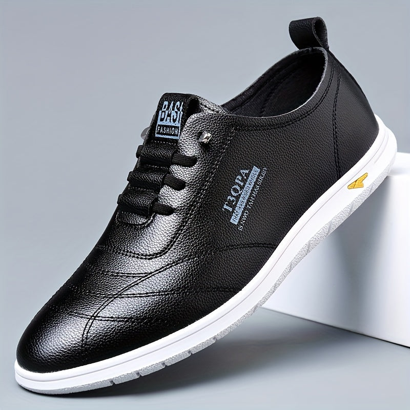 Mocassini Casual da Uomo Senza Lacci - Bianchi con Accenti Marroni, Suola Antiscivolo Resistente, Lacci Elastici per Abbigliamento Casual e Outdoor