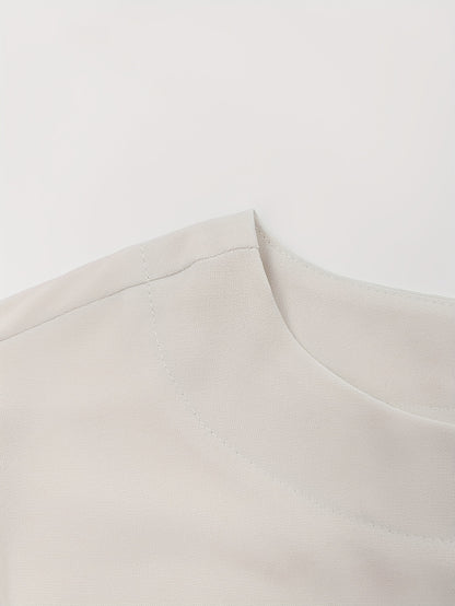 Nuovo set di magliette casual da donna con maniche lunghe e scollo rotondo, set classico semplice in tinta unita, maglietta con maniche lunghe e scollo rotondo e pantaloni casual per le vacanze e l'abbigliamento casual.