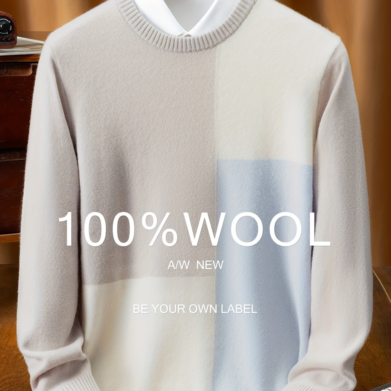 Maglione da uomo 100% filato - Pullover invernale caldo e spesso con maglia, motivo a scacchi, polsini e orlo a costine, tessuto morbido e confortevole, abbigliamento casual e semi-formale, versatile per abbigliamento casual, design elegante e funzionale,