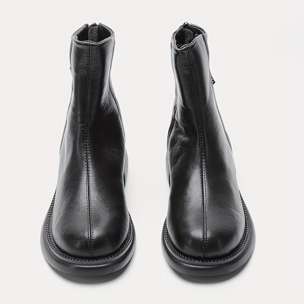 Nuove Stivali Sottili da Donna per Autunno e Inverno con Suola Spessa, Stivali Cilindrici Dritti 3429