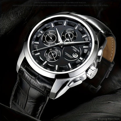 Multifunctional Automatic Men'S Mechanical Watch, Fashion Sports Calendar 30m Waterproof Watch, Without Battery