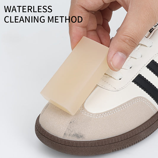 1pc Pulitore per scarpe in ecopelle con gomma - Rimuovi macchie senza elettricità per sneakers, abbigliamento, vetro, pareti, pavimenti, mobili - Strumento multifunzionale per pulizia a secco, cura delicata dei tessuti, materiale ABS, tema natalizio, rela