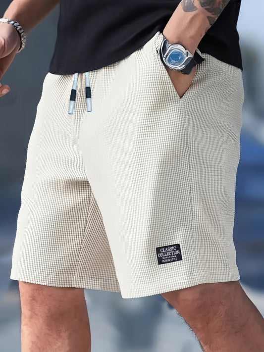 Pantaloncini Casual Leggeri Uomo con Cintura Regolabile - Pantaloncini Estivi in Poliestere Leggero per Spiaggia, Palestra e Outdoor - Pantaloni Sportivi Asciugatura Rapida per Nuoto, Attività Ricreative, Costume da Bagno, Design Sportivo e Resistente