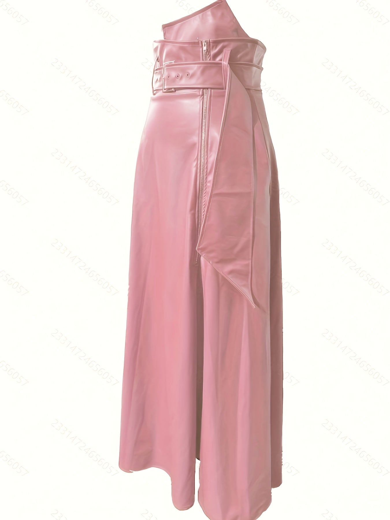 A-Line Luxe - Gonna Elegante in Pelle Sintetica a Vita Alta