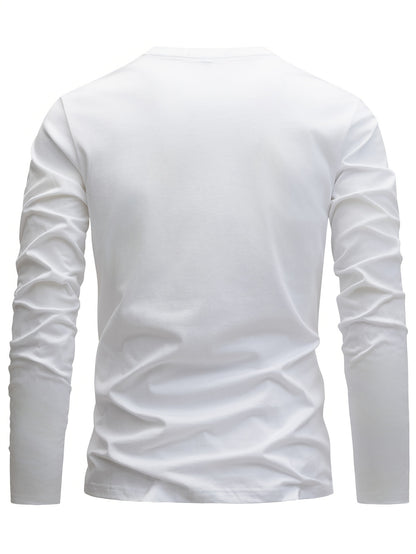 3 Pezzi Magliette 100% Cotone, Collo Tondo Design Casual con Leggera Elasticità Manica Lunga, Sportswear Puro in Jersey per Donna, 100% Personalizzabile Abbigliamento da Relax Outfit Quotidiano Semplice Classico Traspirante Morbido Modellato Multipack Pal