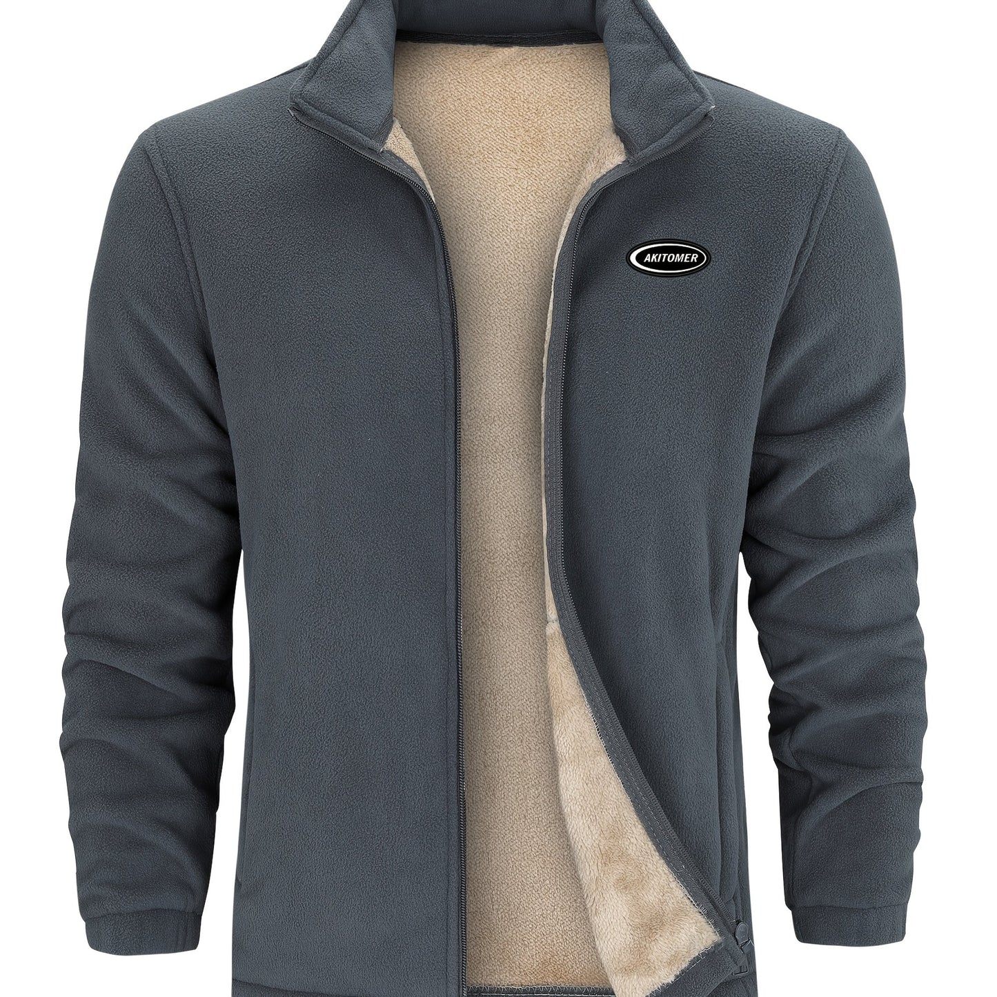 Linea Milano - Giacca Invernale Uomo con Collo Alto e Zip Completa