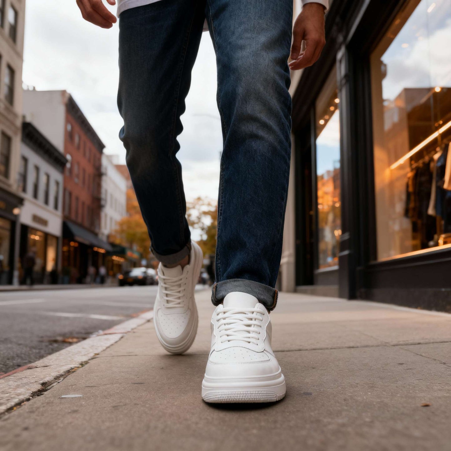 Jay Grant Leather Sneakers