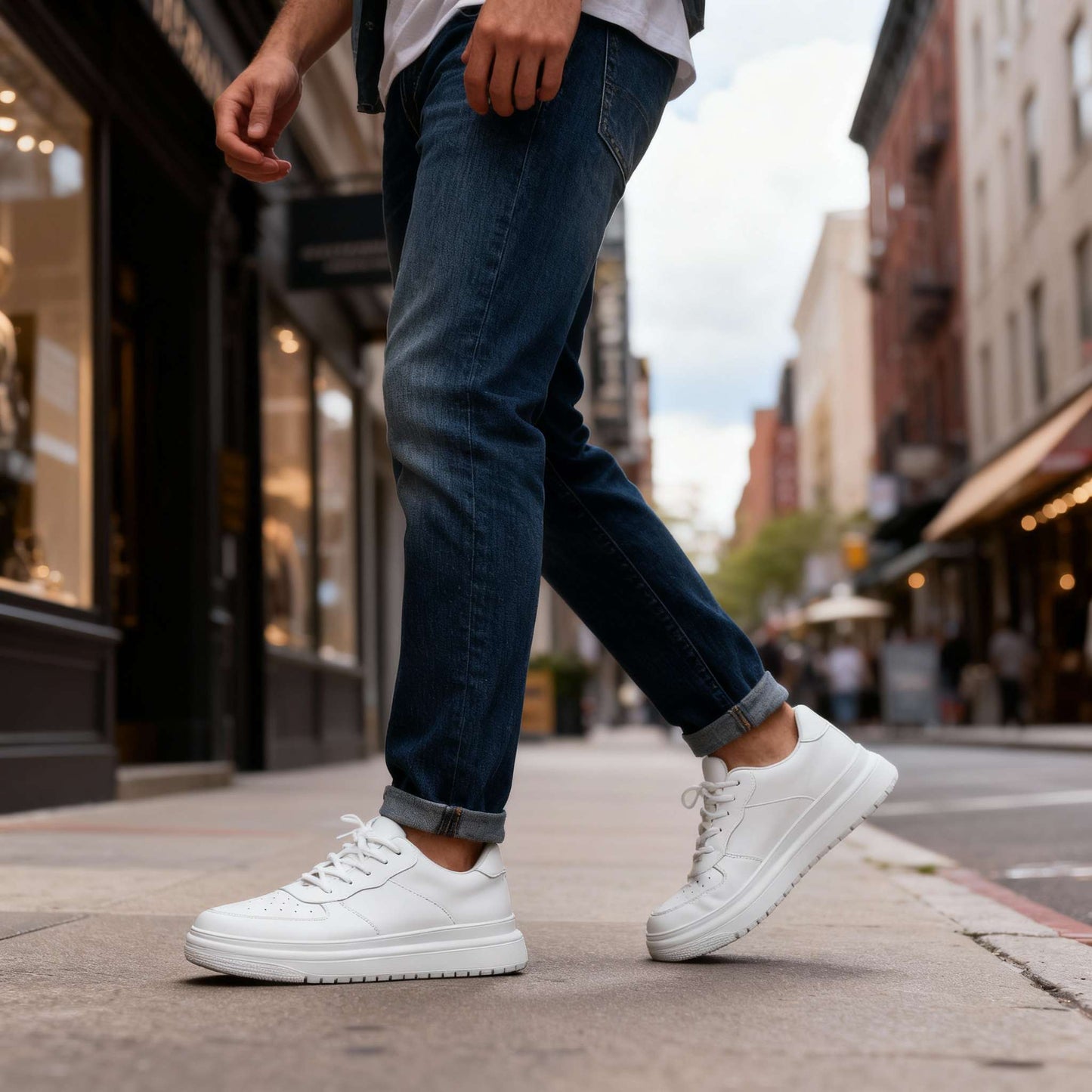 Jay Grant Leather Sneakers