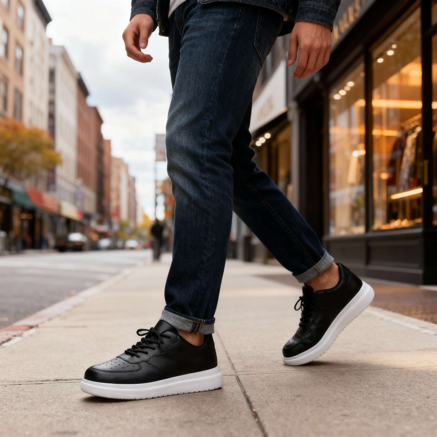 Jay Grant Leather Sneakers