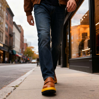 Leon Grant Leather Slip-Ons