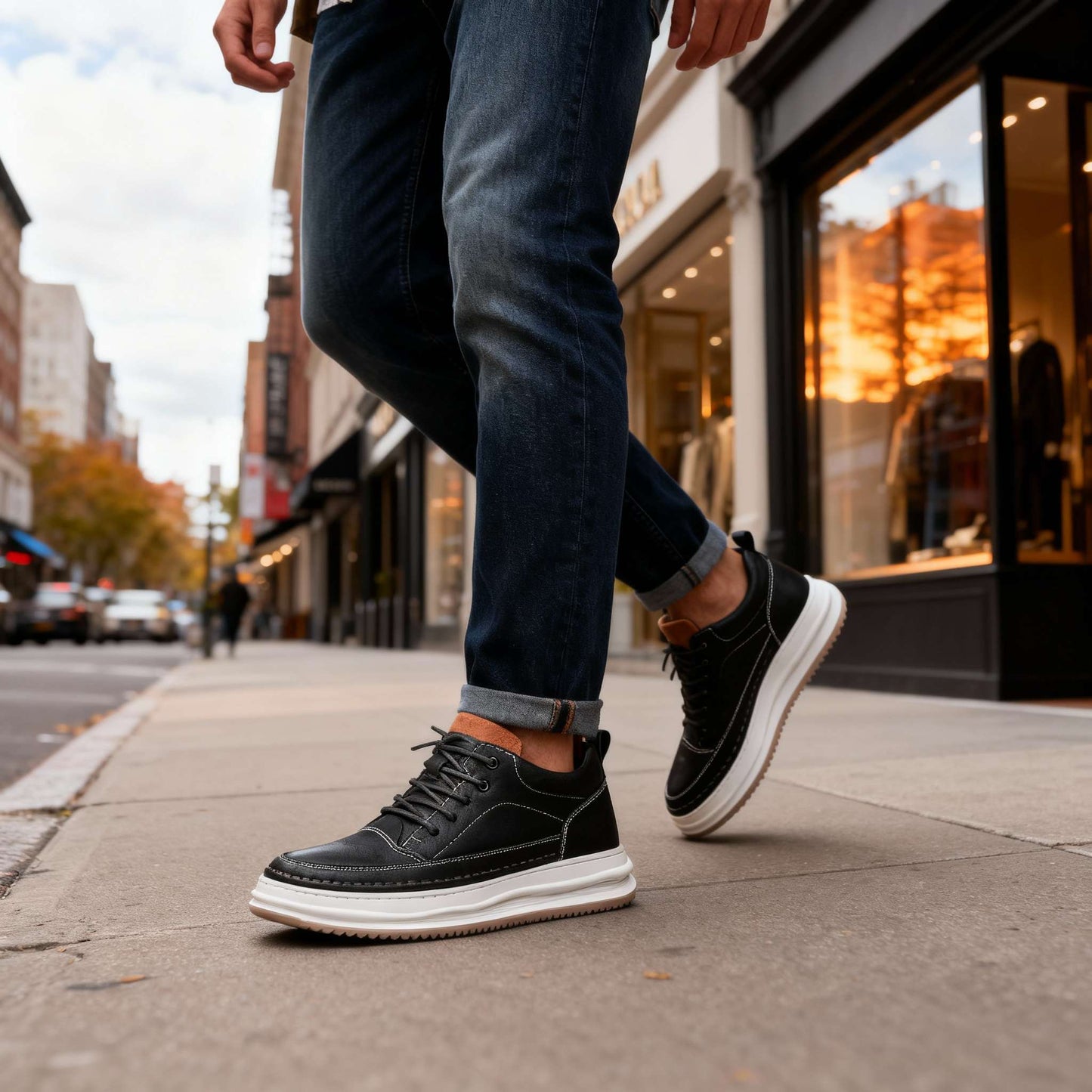 Robert Johnson Leather Sneakers