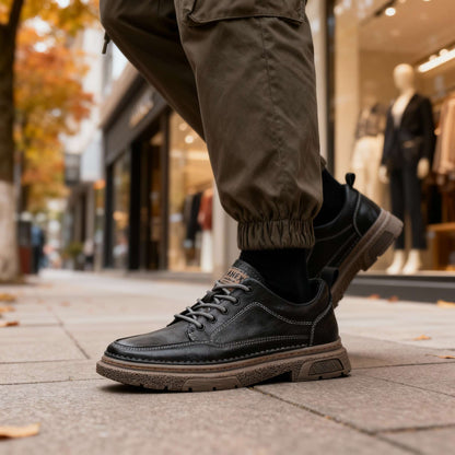 Velion Minimal Leather Sneakers