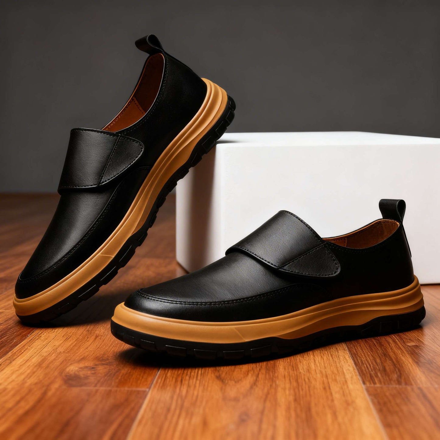 Leon Grant Leather Slip-Ons