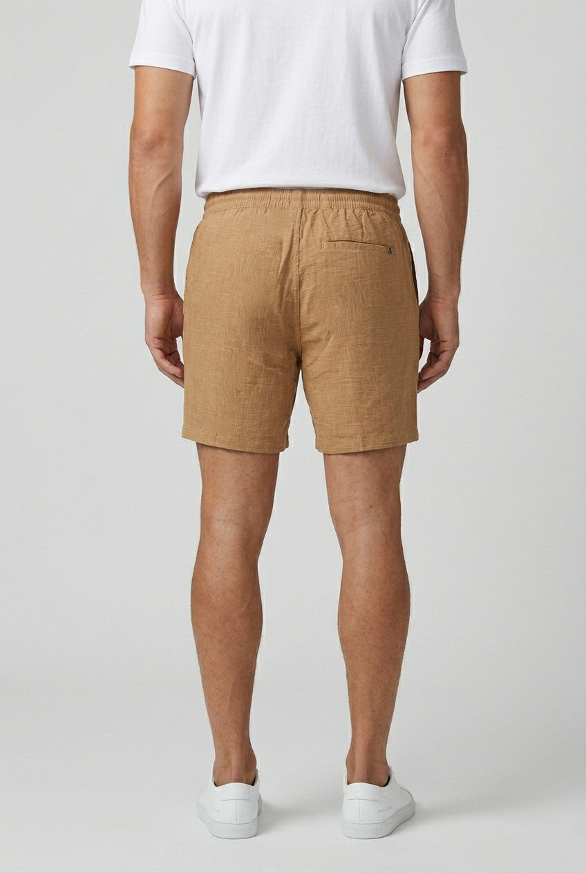 Men’s Tan Drawstring Shorts